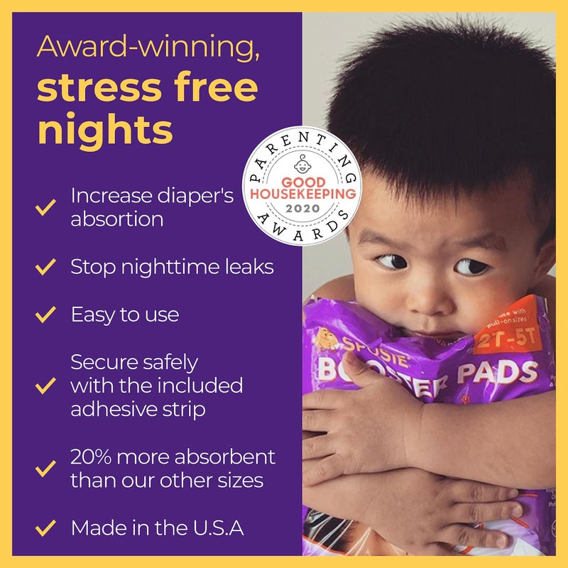 Select Kids Sposie Diaper Booster Pads | Stop Leaks in Baby Overnight, Nighttime Diapers | Disposable Toddler Training Underwear Girls & Boys | Adhesive Diaper Pad | 84 Count (Pack of 1) - Image 4